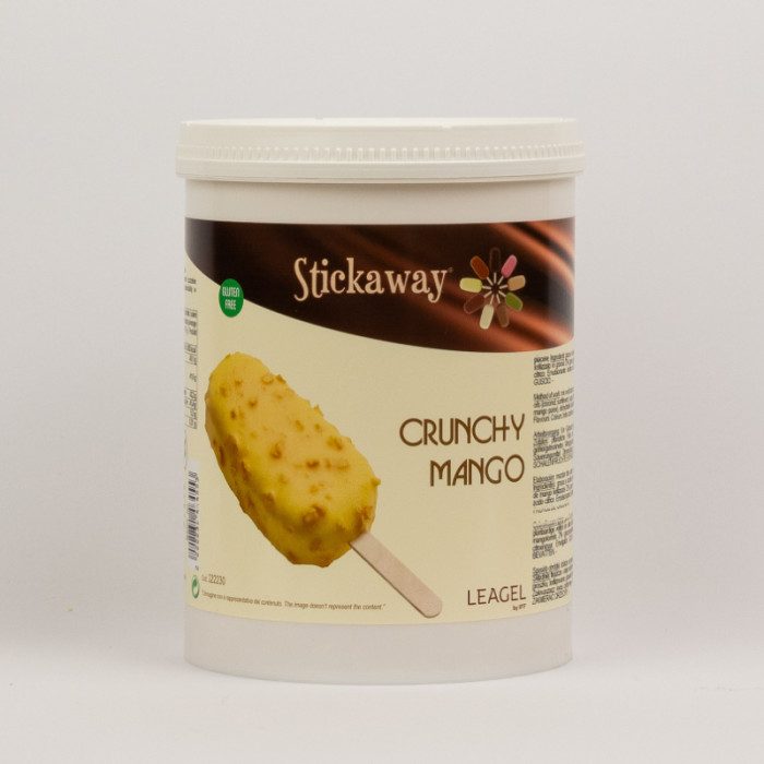 MANGO CRUNCHY STICKAWAY 1,2 KG - COVERING FOR ICE CREAM LEAGEL