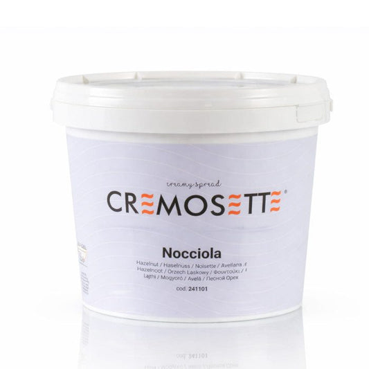 HAZELNUT CREAM CREMOSETTE 5.5 KG. - SPREADABLE PASTRY CREAM LEAGEL